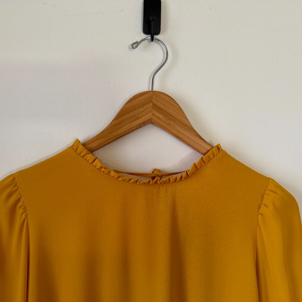LOFT Petites Blouse with Tie Back - Picture 3 of 7